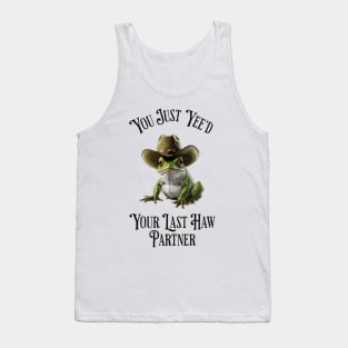 Cowboy Frog Meme Tank Top